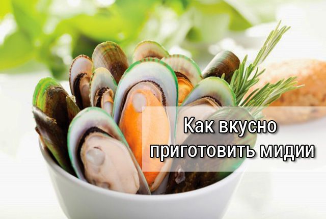 как вкусно приготовить мидии