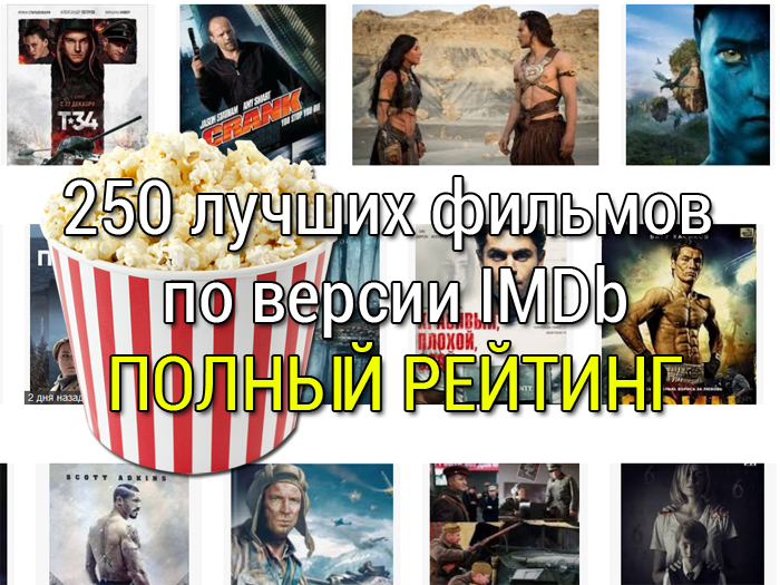 250 лучших фильмов по рейтингу IMDb